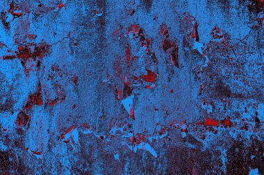 Dökülen boya paslı metal dokusu