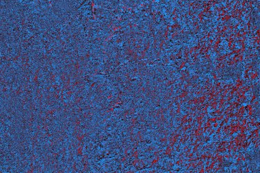 Kırmızı ve mavi renkli grungy duvar, desenli arka plan