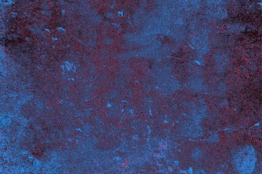 Kırmızı ve mavi renkli grungy duvar, desenli arka plan