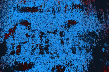 Kırmızı ve mavi renkli grungy duvar, desenli arka plan