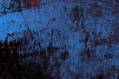 Kırmızı ve mavi renkli grungy duvar, desenli arka plan