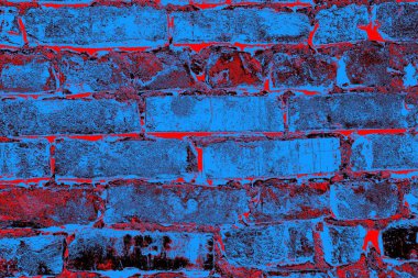 Eski model tuğla duvarın arka planı