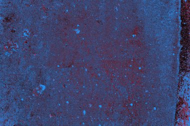 Kırmızı ve mavi renkli grungy duvar, desenli arka plan