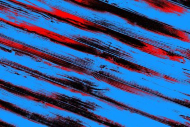 Kırmızı ve mavi renkli grungy duvar, desenli arka plan