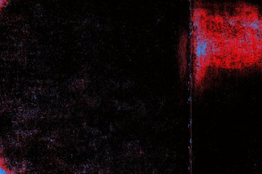 Kırmızı ve mavi renkli grungy duvar, desenli arka plan