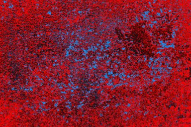 Soyut grunge arkaplanı. Monokrom dokusu. Mavi ve kırmızı desenli arkaplan