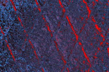 Çizik ve çatlaklarla metal doku