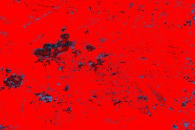 Kırmızı ve mavi renkli grungy duvar, desenli arka plan