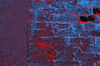 Eski model tuğla duvarın arka planı