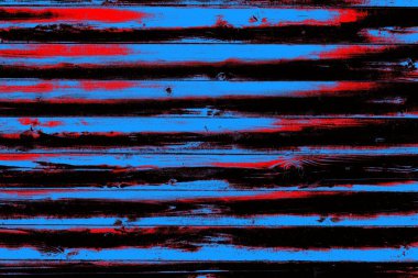 Kırmızı ve mavi renkli grungy duvar, desenli arka plan