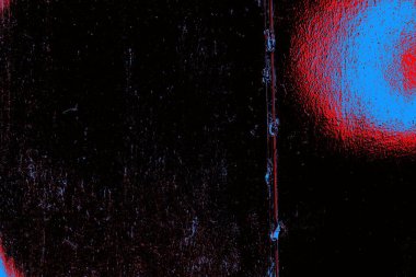 Kırmızı ve mavi renkli grungy duvar, desenli arka plan