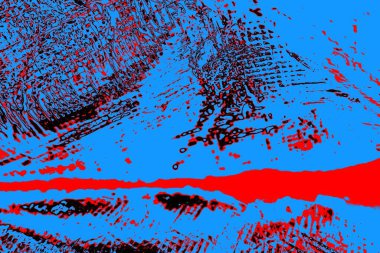 Kırışık kırmızı polietilen film dokusu