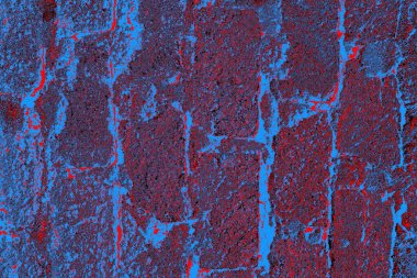 Arka plandaki eski tuğla duvar