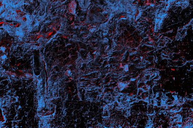 Kırmızı ve mavi renkli grungy duvar, desenli arka plan