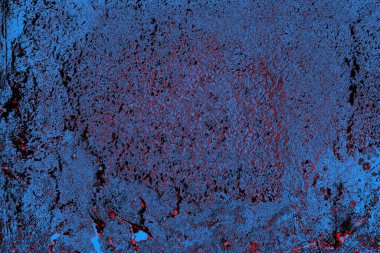 Kırmızı ve mavi renkli grungy duvar, desenli arka plan