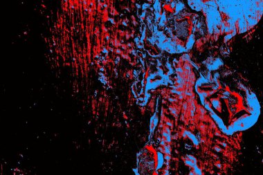 Kırmızı ve mavi renkli grungy duvar, desenli arka plan