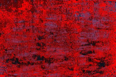 Kırmızı ve mavi renkli grungy duvar, desenli arka plan