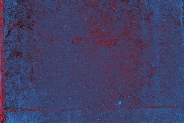 Kırmızı ve mavi renkli grungy duvar, desenli arka plan