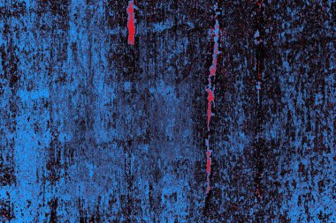 Kırmızı ve mavi renkli grungy duvar, desenli arka plan