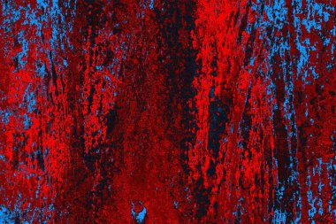 Soyut grunge arkaplanı. Monokrom dokusu. Mavi ve kırmızı desenli arkaplan