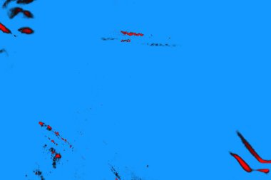 Kırmızı ve mavi renkli grungy duvar, desenli arka plan