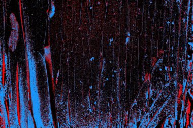 Kırmızı ve mavi renkli grungy duvar, desenli arka plan