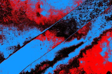 Çizik ve çatlaklarla metal doku.