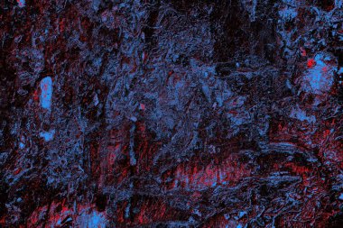 Kırmızı ve mavi renkli grungy duvar, desenli arka plan