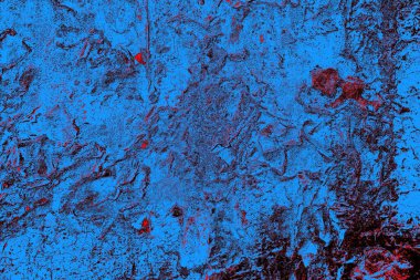 Kırmızı ve mavi renkli grungy duvar, desenli arka plan
