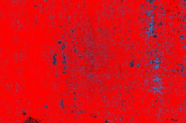 Kırmızı ve mavi renkli grungy duvar, desenli arka plan