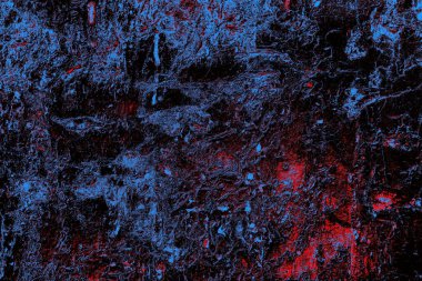 Kırmızı ve mavi renkli grungy duvar, desenli arka plan