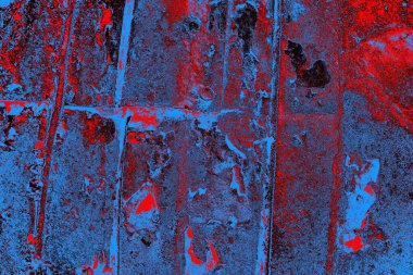 Çizik ve çatlaklarla metal doku