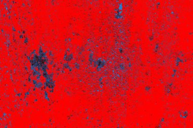 Kırmızı ve mavi renkli grungy duvar, desenli arka plan