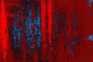 Soyut grunge arkaplanı. Monokrom dokusu. Mavi ve kırmızı desenli arkaplan