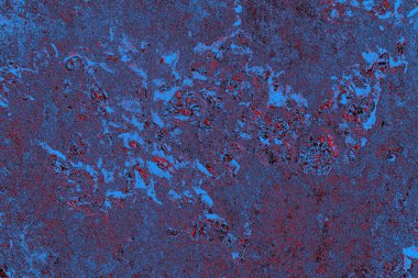 Kırmızı ve mavi renkli grungy duvar, desenli arka plan