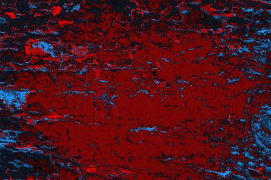 Kırmızı ve mavi renkli grungy duvar, desenli arka plan