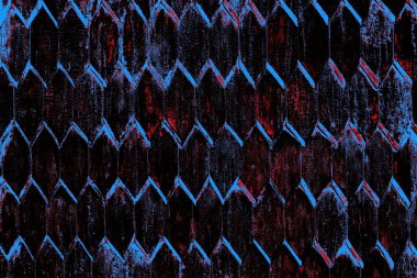 Kırmızı ve mavi renkli grungy duvar, desenli arka plan