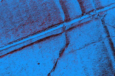 Kırmızı ve mavi renkli grungy duvar, desenli arka plan