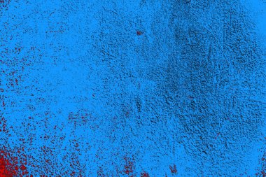 Kırmızı ve mavi renkli grungy duvar, desenli arka plan