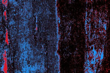 Kırmızı ve mavi renkli grungy duvar, desenli arka plan