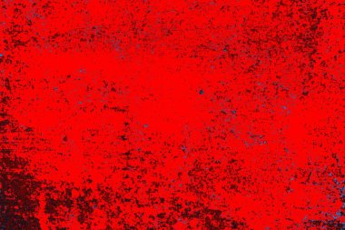 Kırmızı ve mavi renkli grungy duvar, desenli arka plan