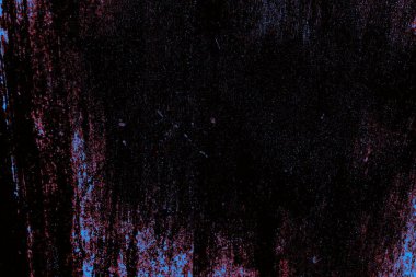 Kırmızı ve mavi renkli grungy duvar, desenli arka plan