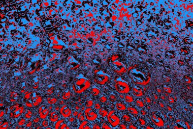 Kırmızı ve mavi renkli grungy duvar, desenli arka plan