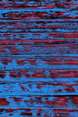 Kırmızı ve mavi renkli grungy duvar, desenli arka plan