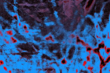 Kırmızı ve mavi renkli grungy duvar, desenli arka plan