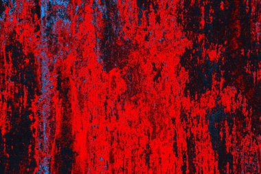 Soyut grunge arkaplanı. Monokrom dokusu. Mavi ve kırmızı desenli arkaplan