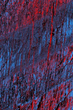 Kırmızı ve mavi renkli grungy duvar, desenli arka plan