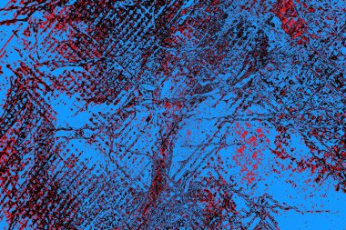 Kırışık kırmızı polietilen film dokusu