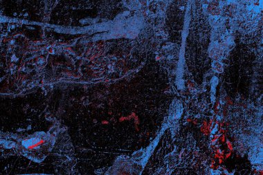 Kırmızı ve mavi renkli grungy duvar, desenli arka plan