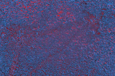 Kırmızı ve mavi renkli grungy duvar, desenli arka plan